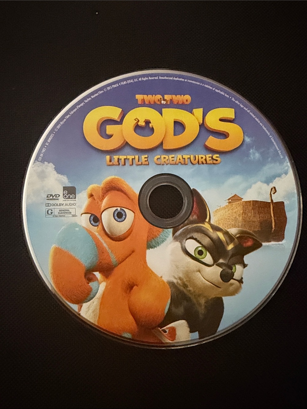 God's Little Creatures DVD Disc - Colorful Animated Artwork